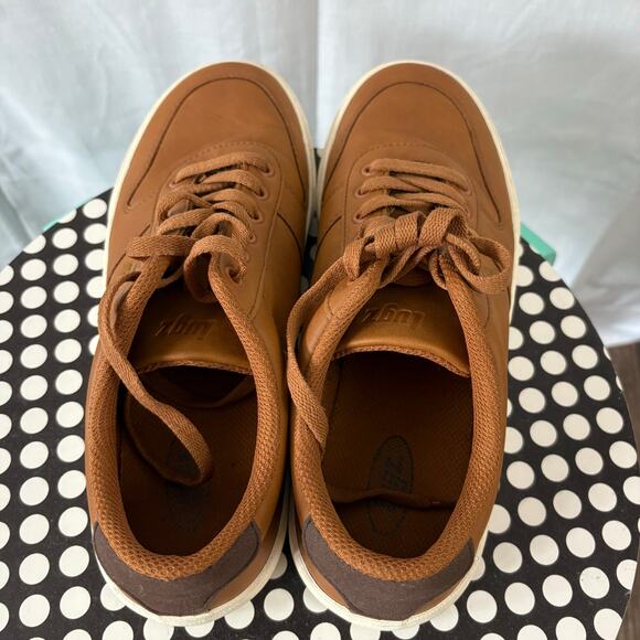 Lugz CLIF Mens Brown Synthetic Leather, Rubber Outsole Casual Lace Up Shoes 7 - Picture 4 of 7